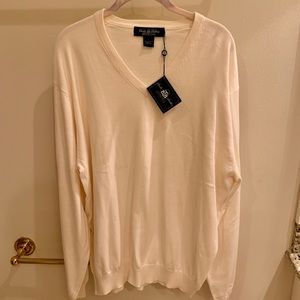 Brooks Brothers Cotton V-Neck Sweater